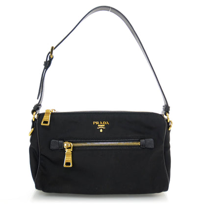 Prada Tessuto Nylon Saffiano Bag Black 1 of 7