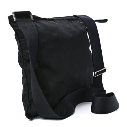 Prada Tessuto Nylon Flat Messenger Bag Black 3 of 11