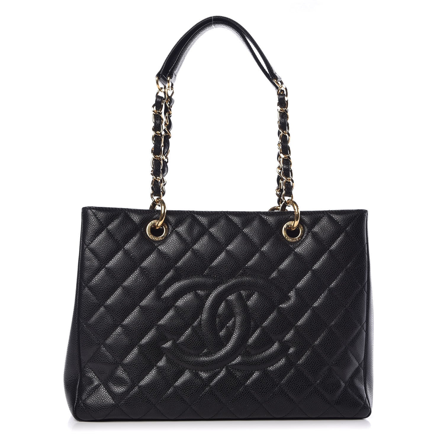 Chanel Caviar Quilted Grand Shopping Tote GST Black 1 of 11