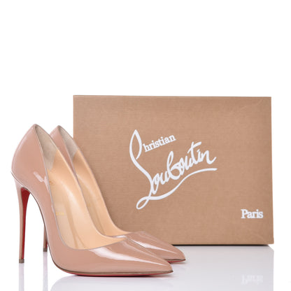 Christian Louboutin Patent So Kate 120 Pumps 37.5 Nude 9 of 9