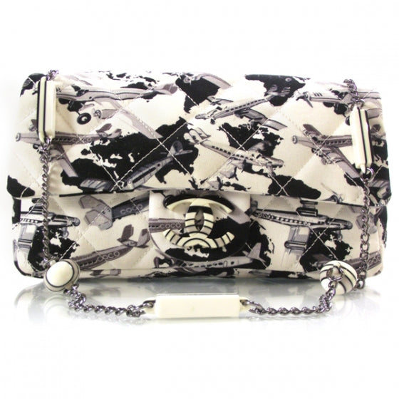 Canvas Airplane Charm Medium Flap