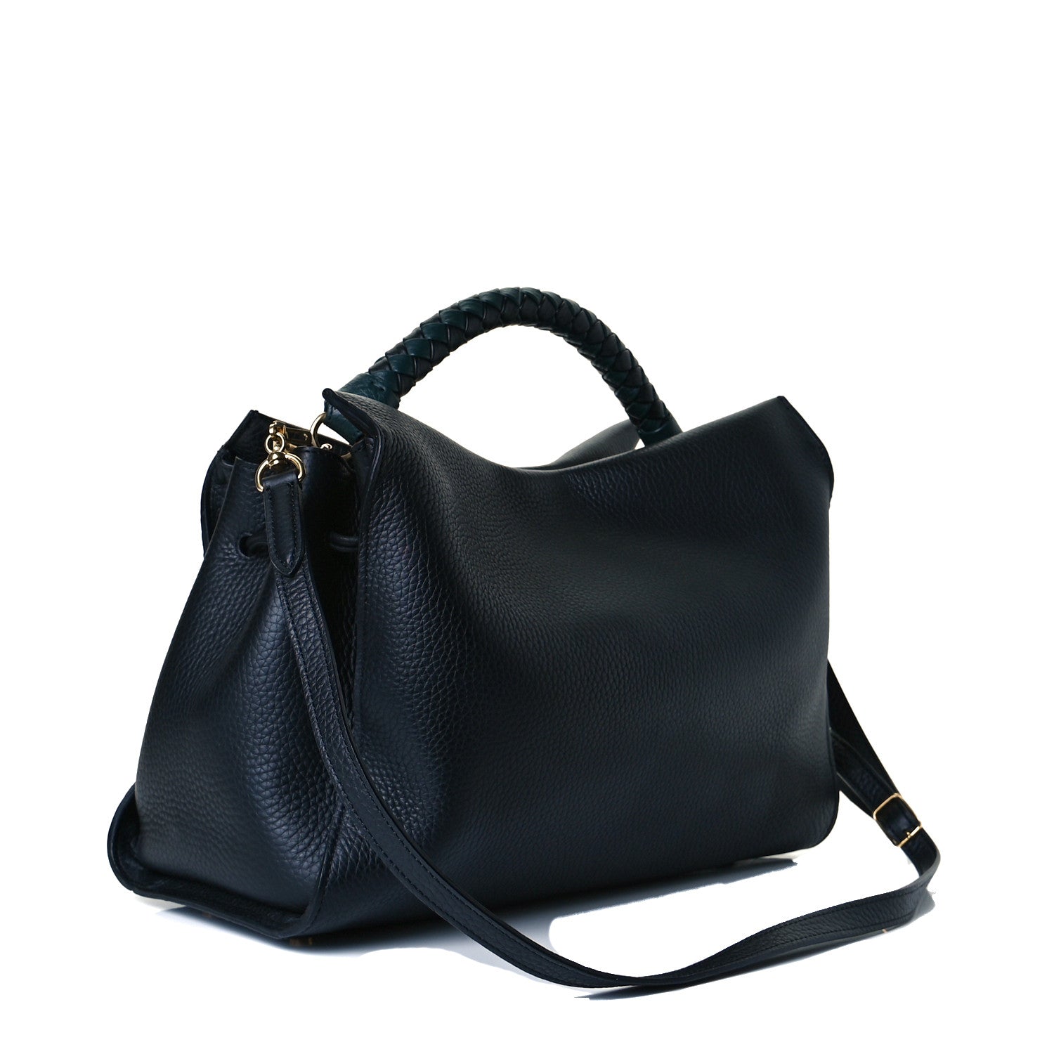 Mulberry Heavy Grain Iris Tote Midnight Black 2 of 5