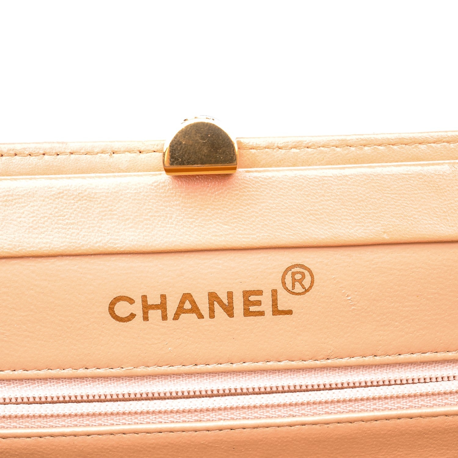 Chanel Lambskin Quilted Top Handle Bag Coral Pink 8 of 10