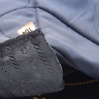 Prada Tessuto Nylon Chevron Quilted Tote Navy 8 of 13