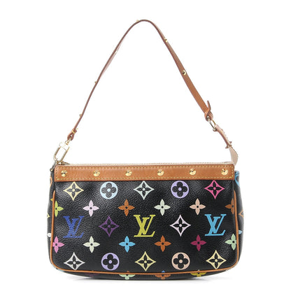 Louis Vuitton Monogram Multicolor Pochette Accessories Black 1 of 11