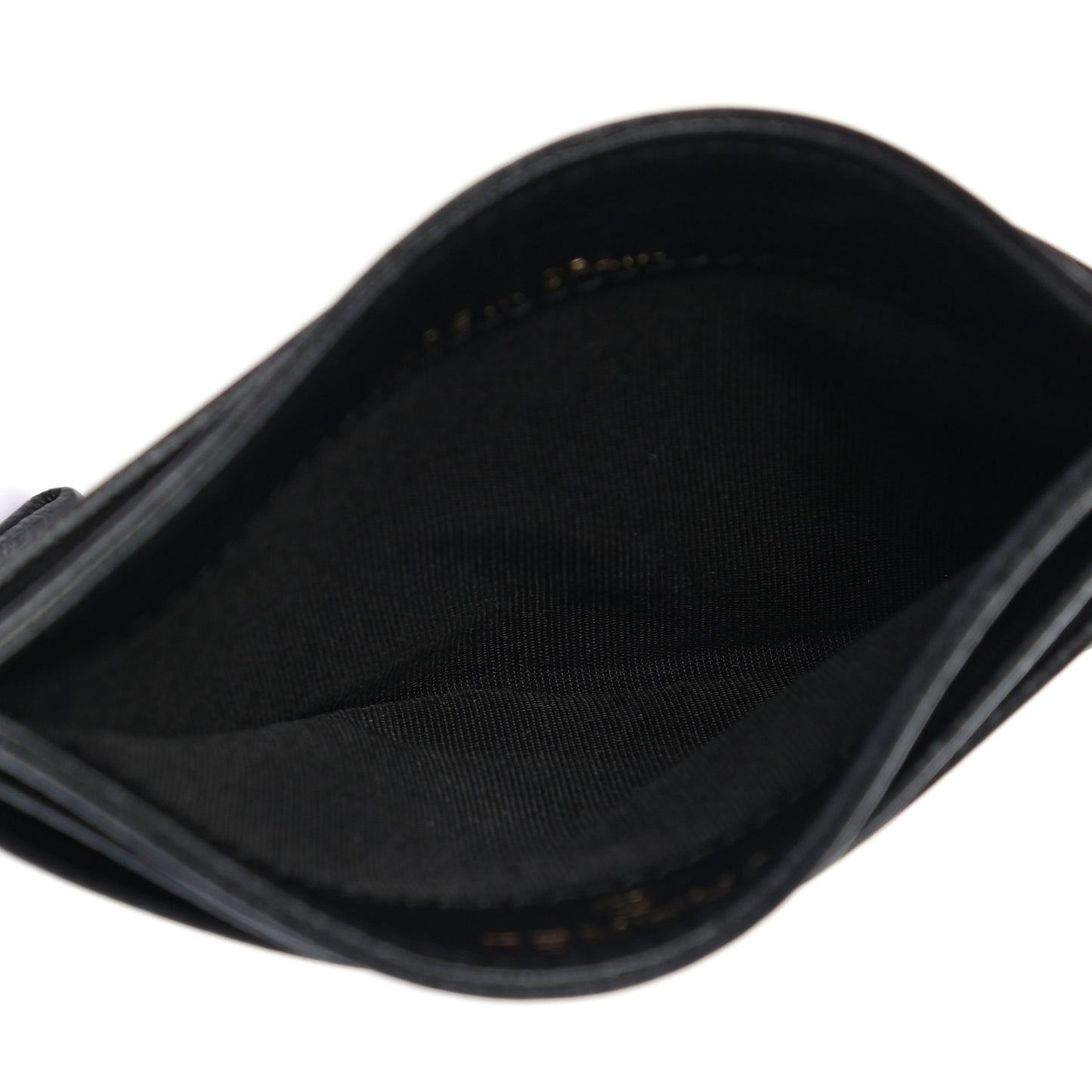 Calfskin CC Card Holder Black