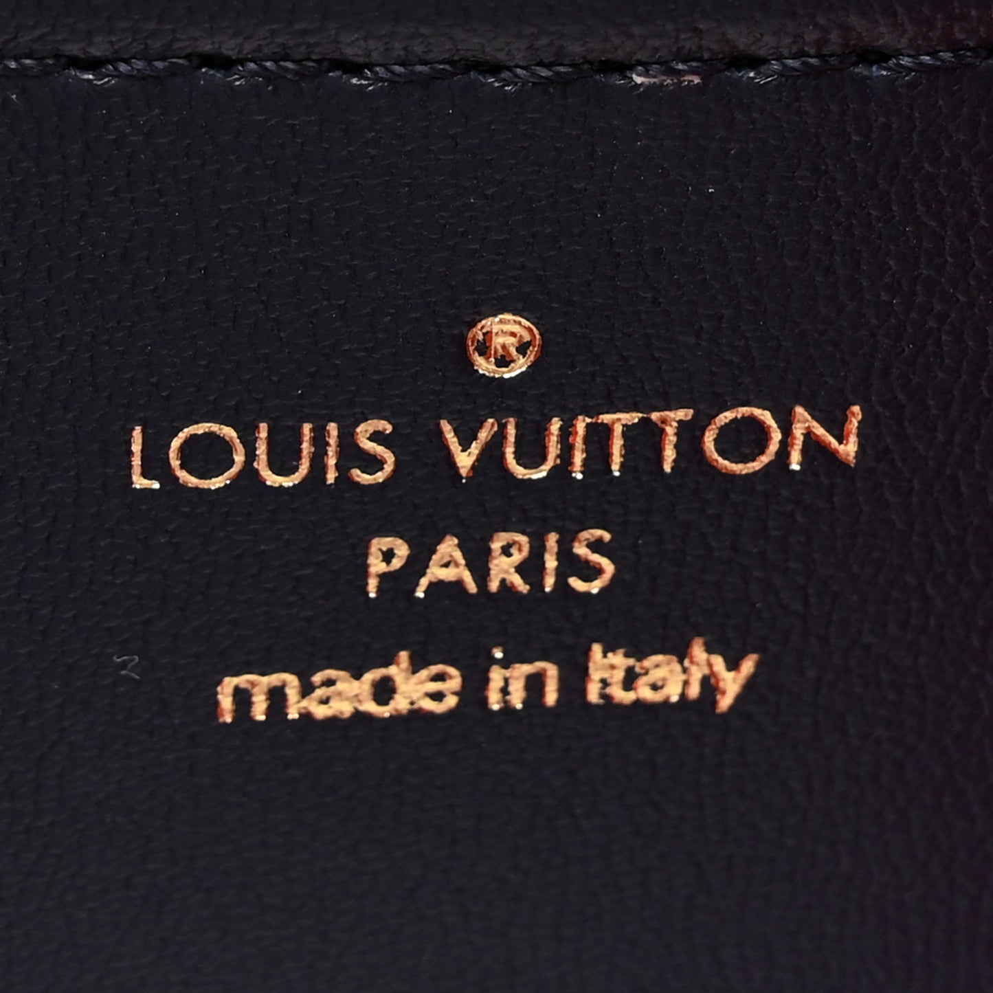 Lambskin Embossed Monogram LV Garden Pochette Coussin Navy