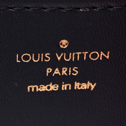 Louis Vuitton Lambskin Embossed Monogram LV Garden Pochette Coussin Navy 7 of 11