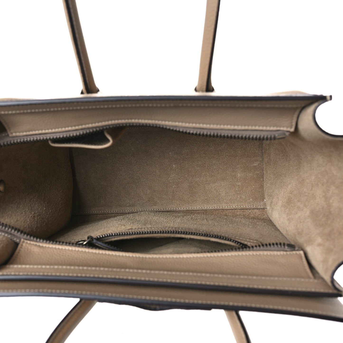 Drummed Calfskin Micro Luggage Dune