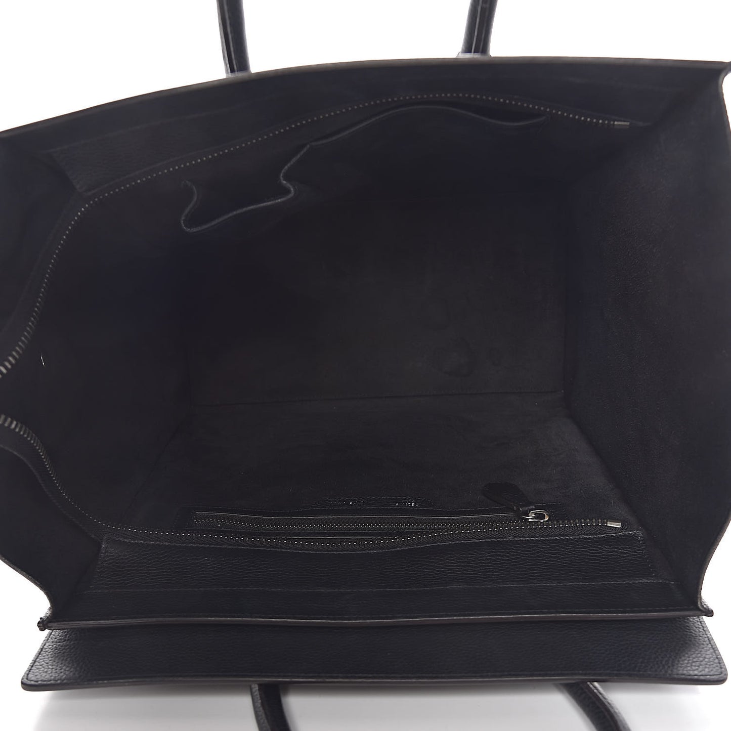 Drummed Calfskin Mini Luggage Black