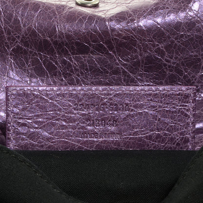 Balenciaga Agneau Envelope Clutch Metallic Purple 7 of 11
