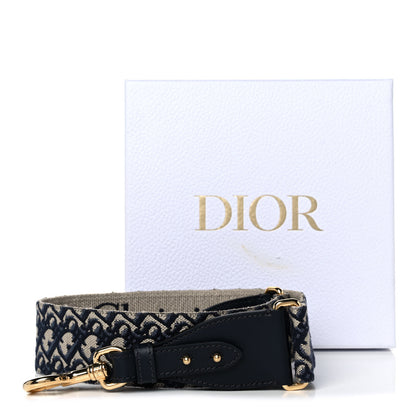 Christian Dior Oblique Adjustable Shoulder Strap Blue 6 of 6