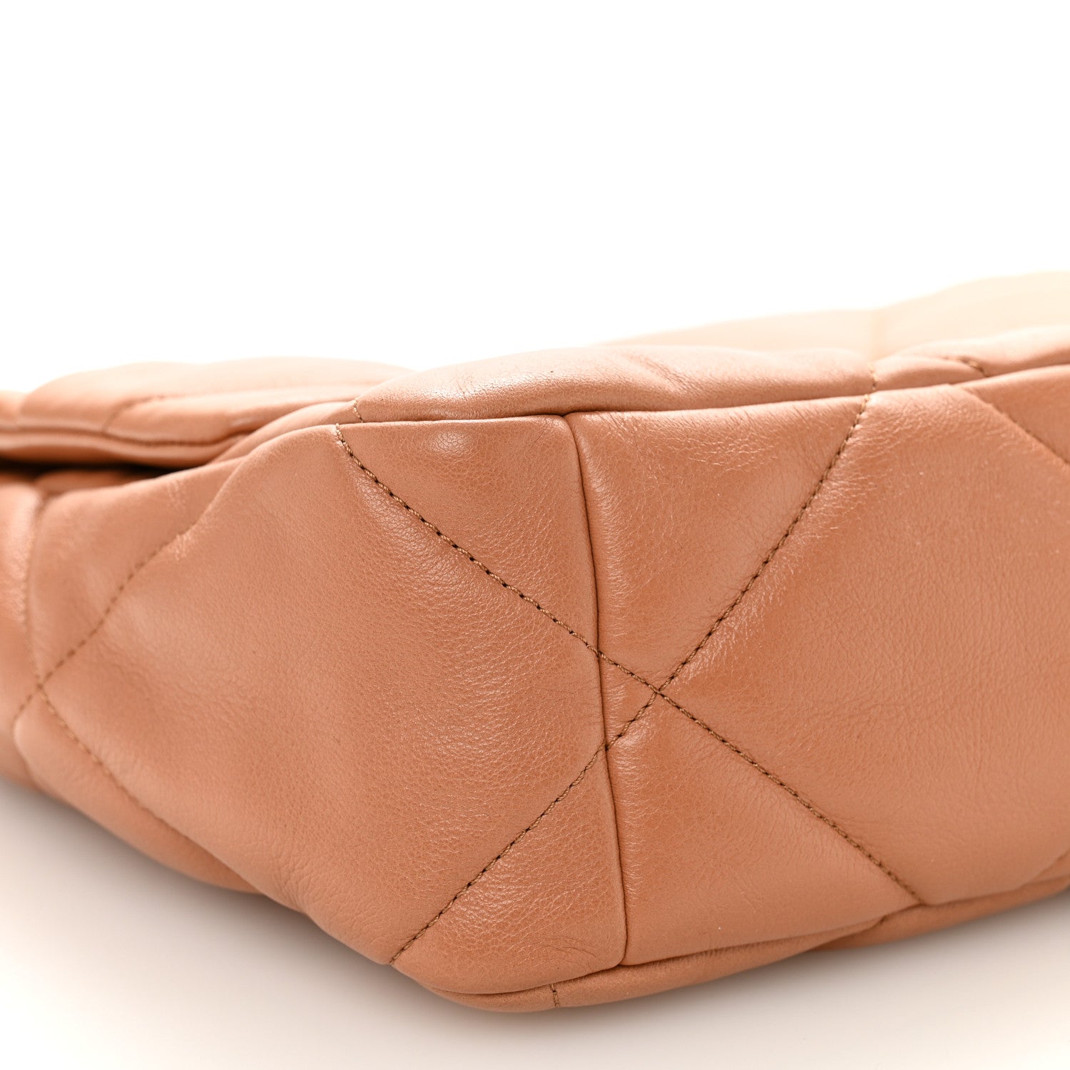 Chanel Lambskin Quilted Large Chanel 19 Flap Brown 9 of 10