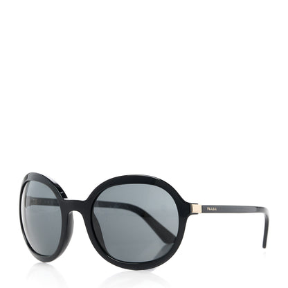 Prada Acetate Heritage Round Sunglasses SPR09V Black 1 of 8
