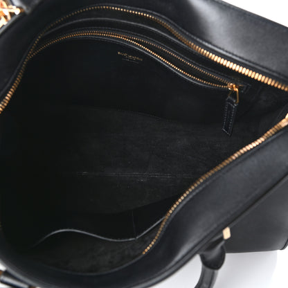 Saint Laurent Smooth Calfskin Medium Monogram Cabas Black 5 of 7