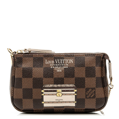 Louis Vuitton Damier Ebene Trunks and Locks Mini Pochette Accessories 1 of 8