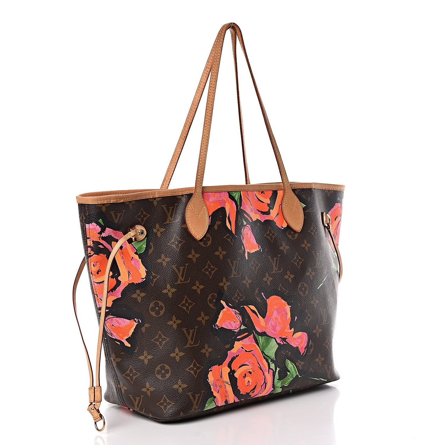 Louis Vuitton Monogram Roses Neverfull MM 3 of 18