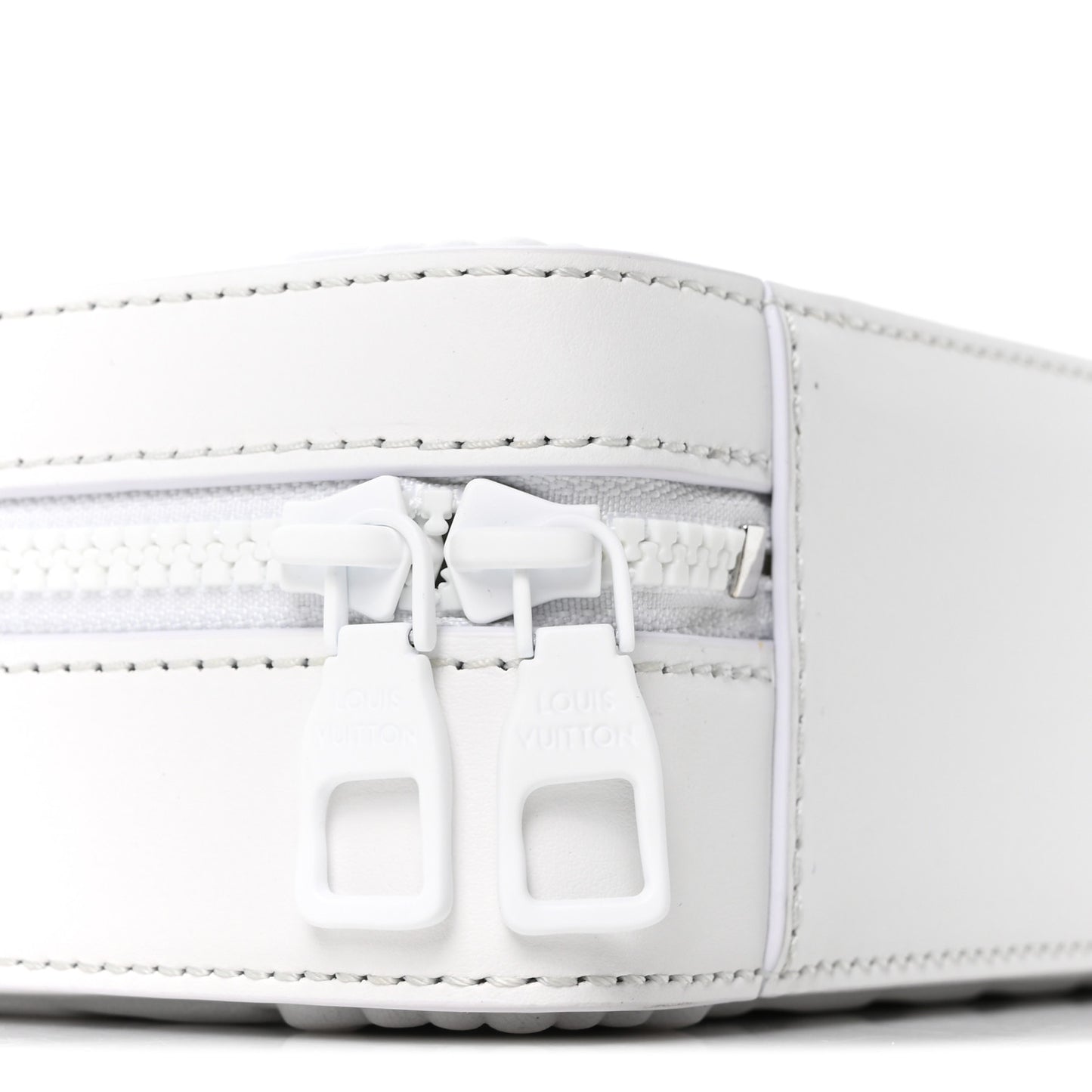 Calfskin LV Ornament Soft Trunk Optic White
