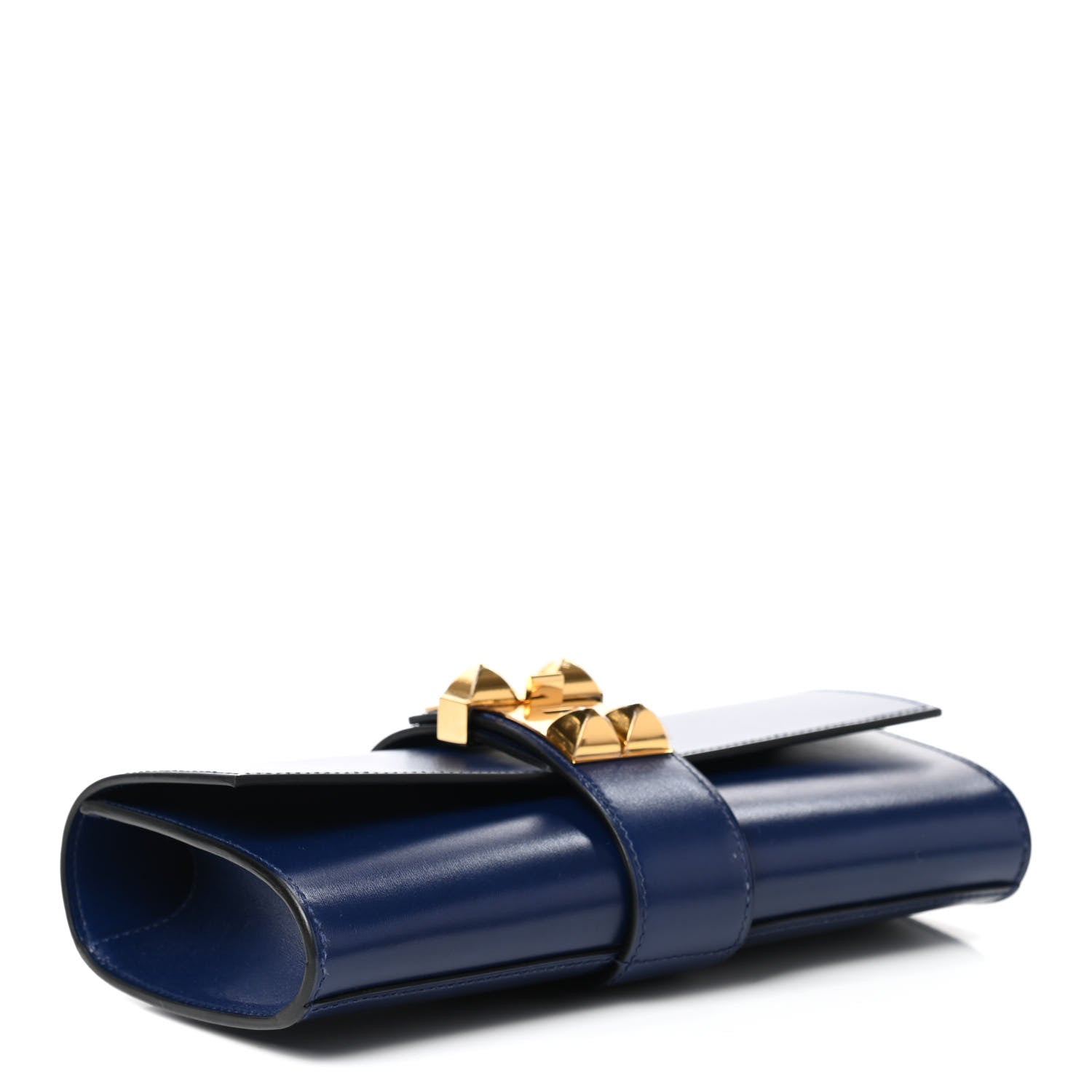 Hermes Box Medor 23 Clutch Bleu Saphir 4 of 8