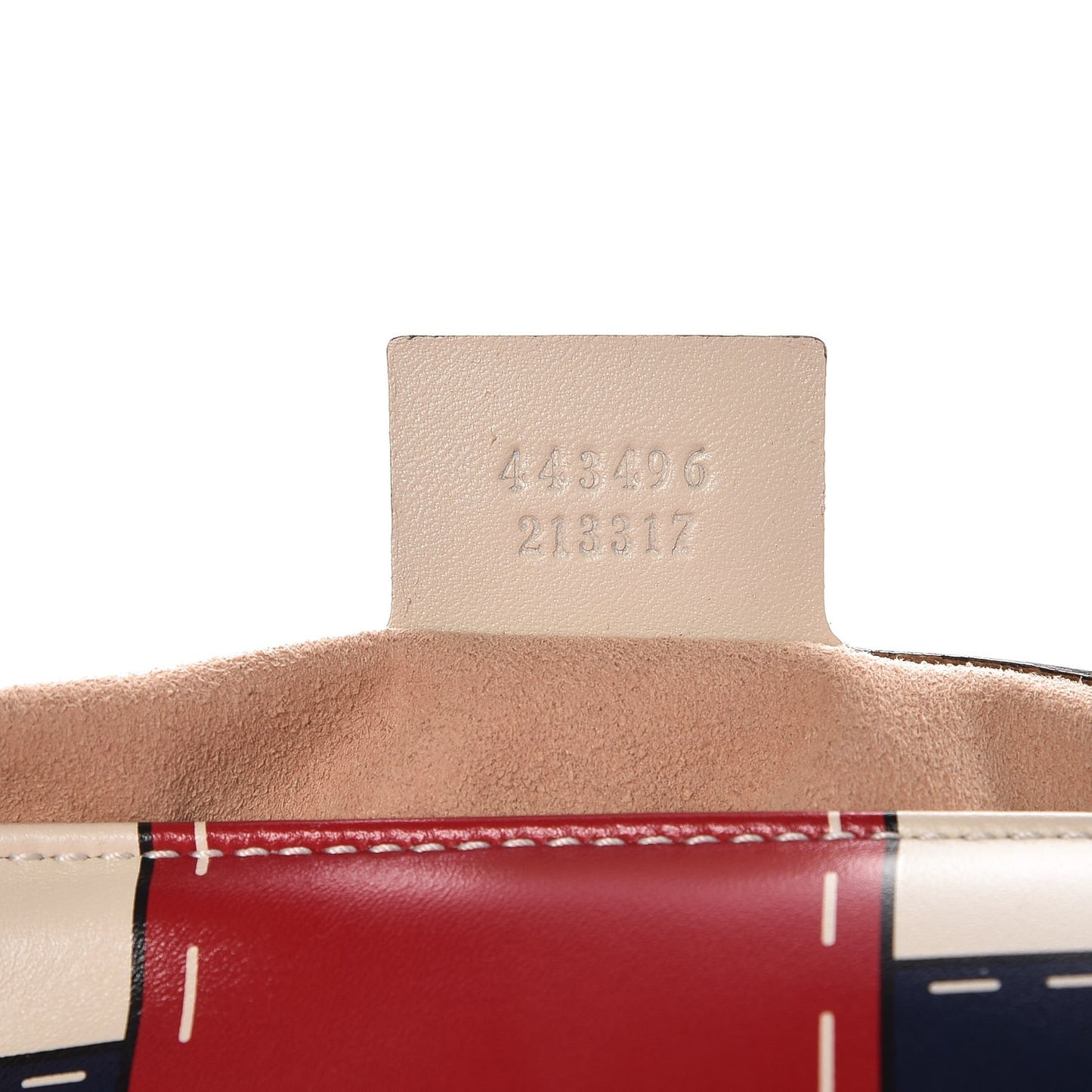 Calfskin Matelasse Trompe L'Oeil Print Medium GG Marmont Shoulder Bag Mystic White Hibiscus Red Marine Giallo