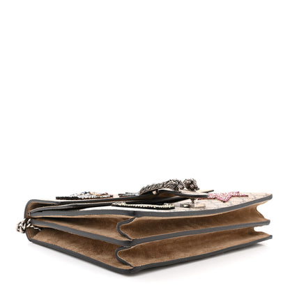 Gucci GG Supreme Monogram Shooting Star Embroidered Medium Dionysus Shoulder Bag Beige 4 of 13