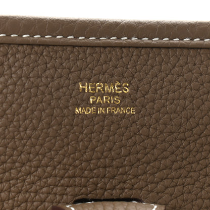 Hermes Taurillon Clemence Evelyne III PM Etoupe 5 of 8