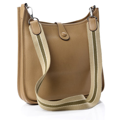 Hermes Taurillon Clemence Amazone Evelyne PM Camel 3 of 14