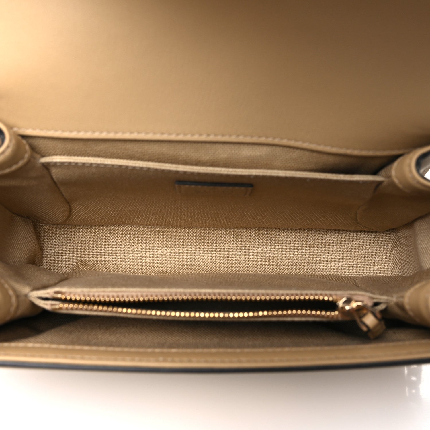 Gucci Monogram Small Gucci Go Shoulder Bag Beige 6 of 10