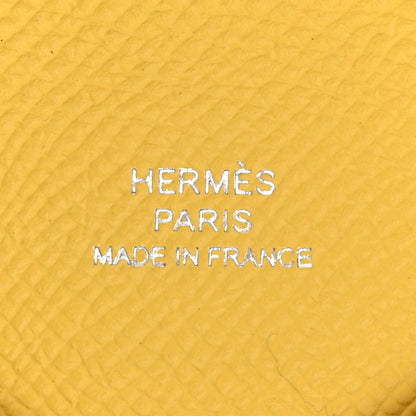 Hermes Epsom Calvi Card Case Lime 6 of 8