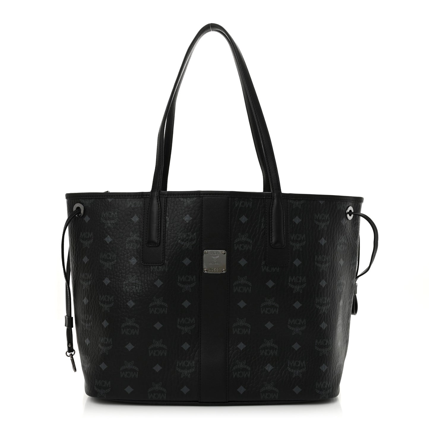 Visetos Medium Liz Reversible Shopper Tote Black