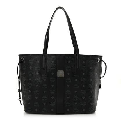 MCM Visetos Medium Liz Reversible Shopper Tote Black 1 of 18