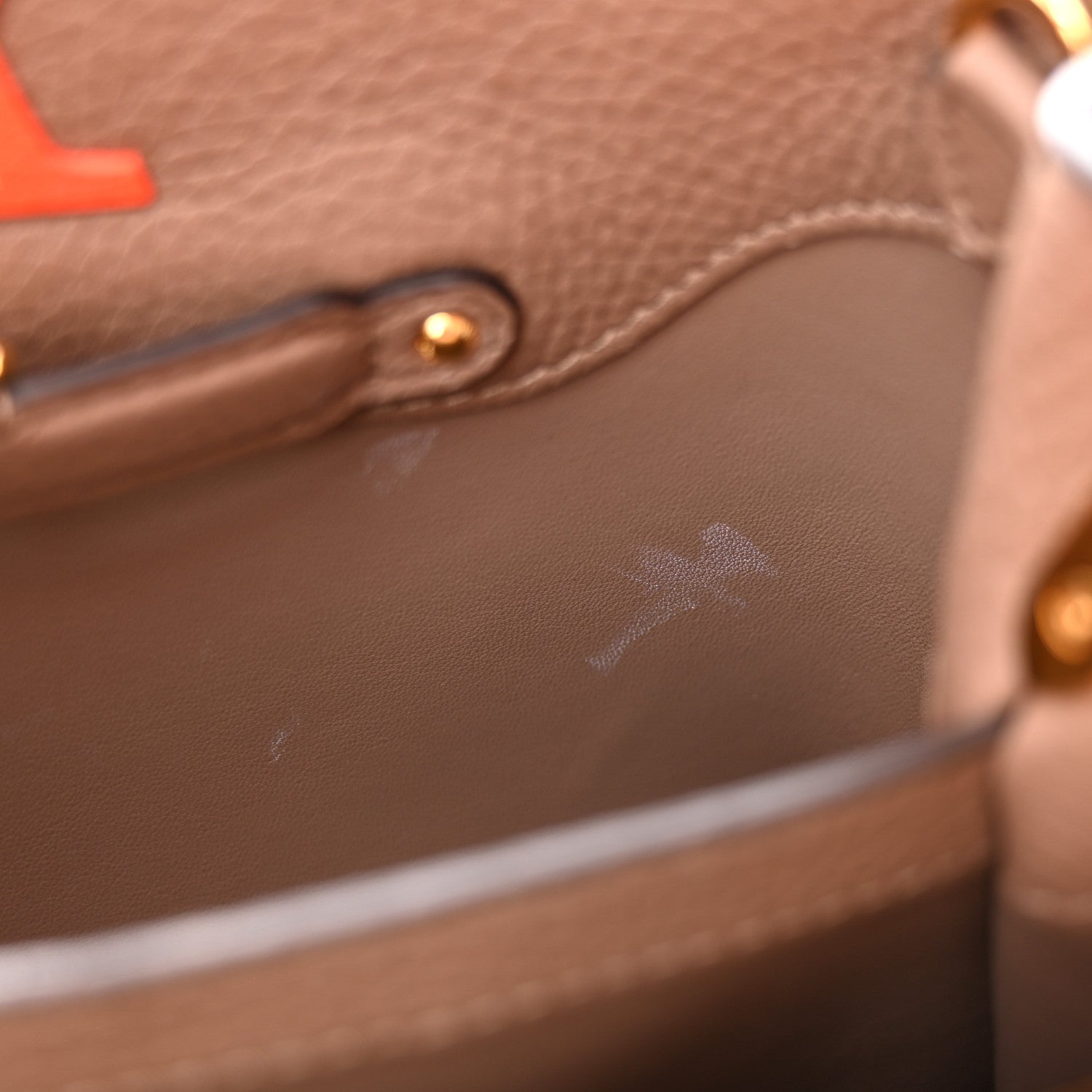 Louis Vuitton Taurillon Capucines BB Tonic Orange 10 of 10