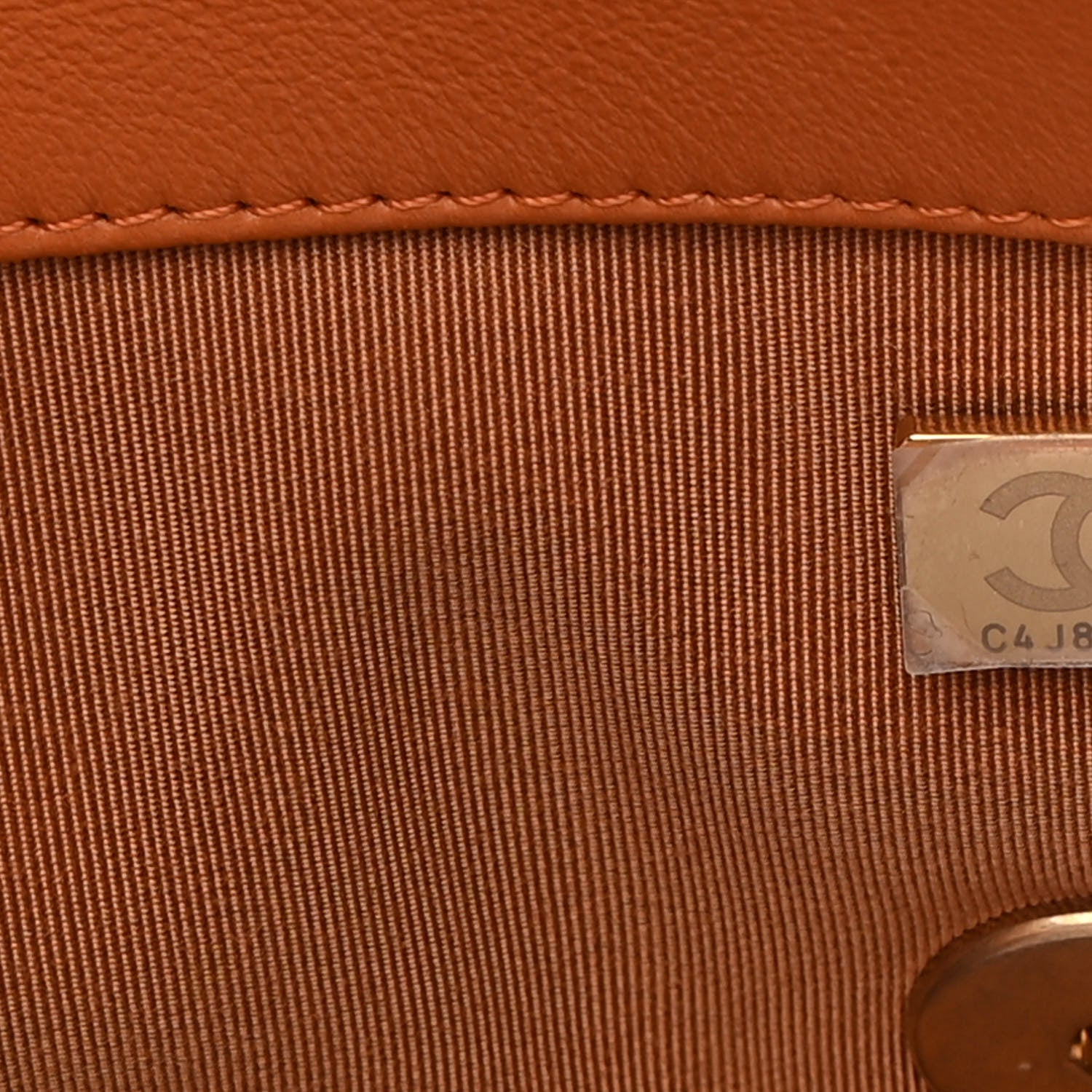 Chanel Lambskin Quilted Large Chanel 19 Flap Brown 7 of 11