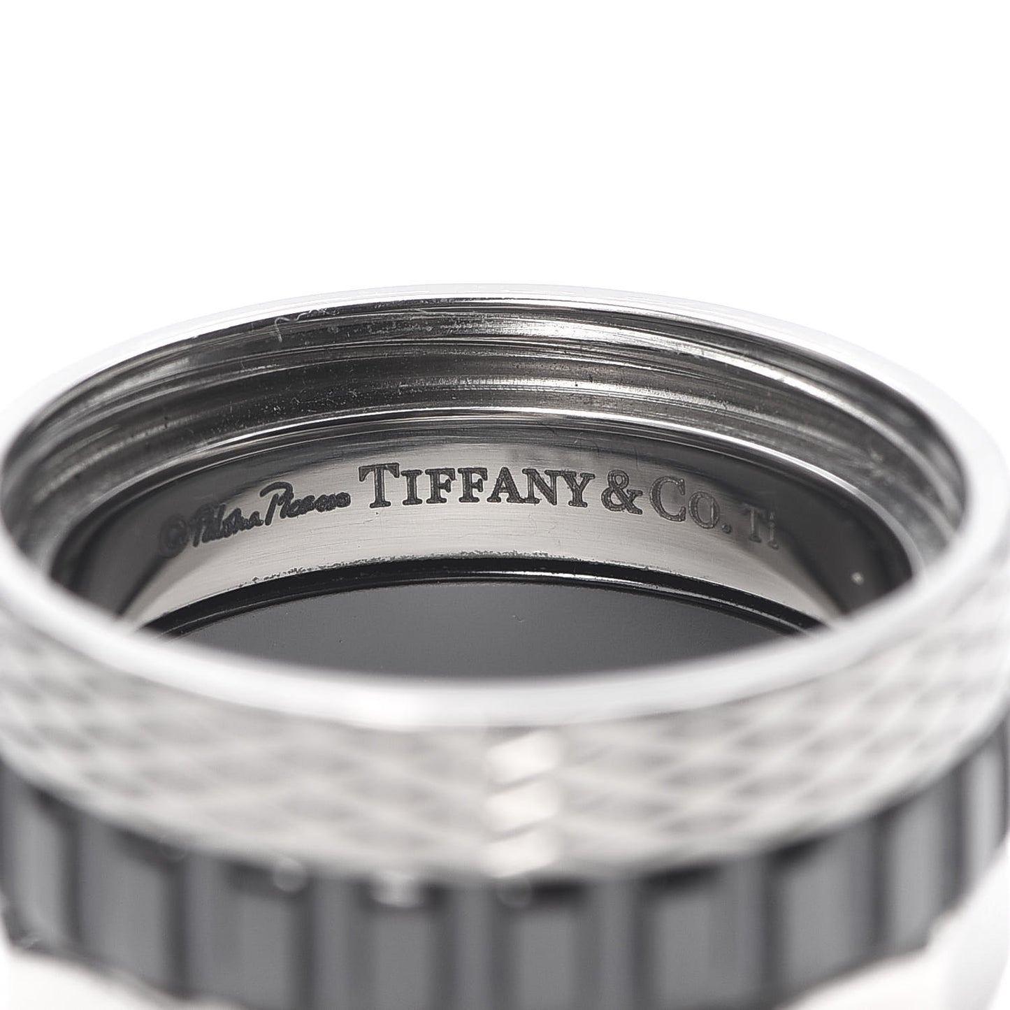 Stainless Steel Titanium Paloma Caliper Ring 60 9