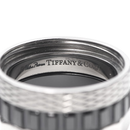 Tiffany Stainless Steel Titanium Paloma Caliper Ring 60 9 4 of 5