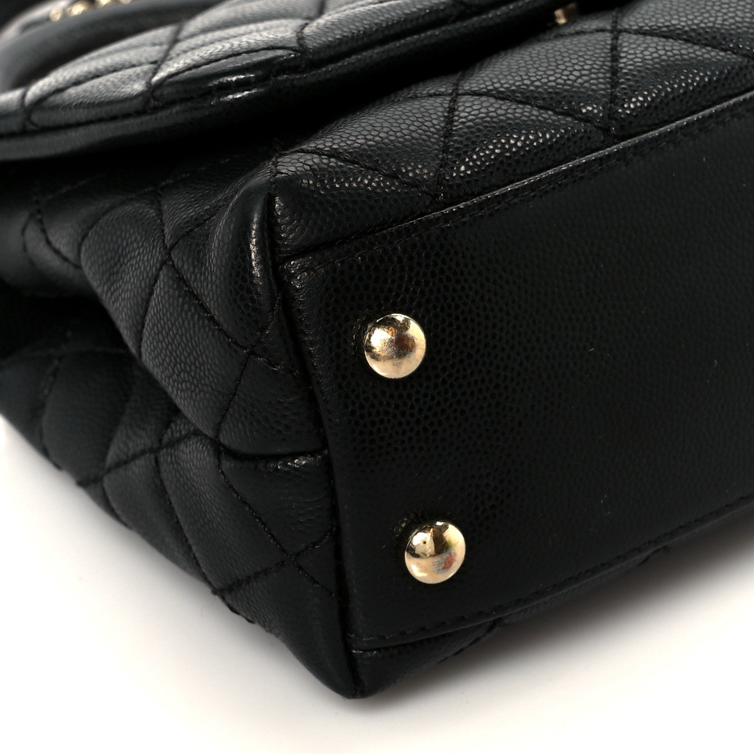 Chanel Caviar Quilted Extra Mini Coco Handle Flap Black 10 of 11