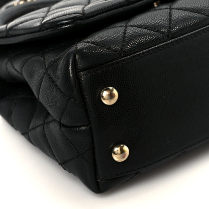 Chanel Caviar Quilted Extra Mini Coco Handle Flap Black 10 of 11