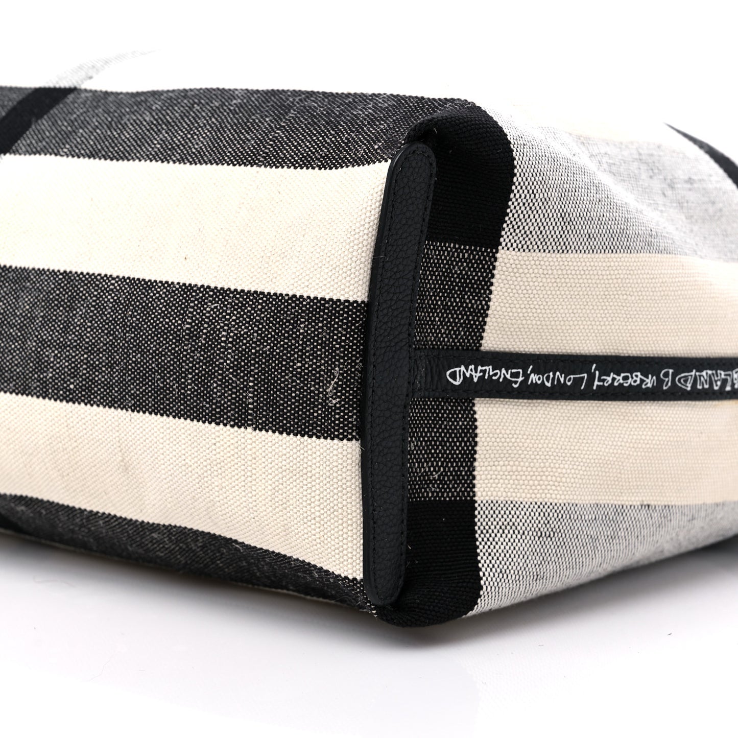 Coated Canvas Medium Reversible Doodle Tote White Black