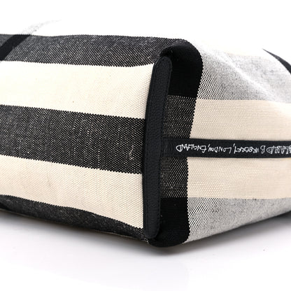 Burberry Coated Canvas Medium Reversible Doodle Tote White Black 12 of 12