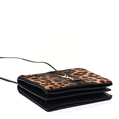 Saint Laurent Calf Hair Monogram Leopard Print Crossbody 3 of 4