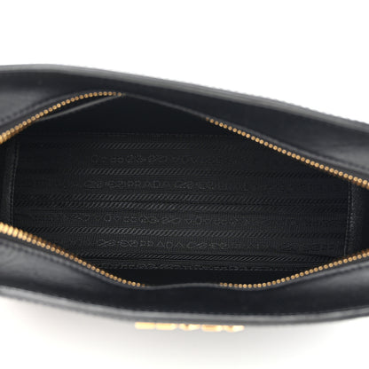 Prada Saffiano City Calfskin Esplanade Crossbody Bag Black 5 of 11