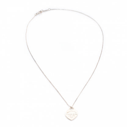 Tiffany Sterling Silver Small Return to Tiffany Heart Pendant Necklace 3 of 5