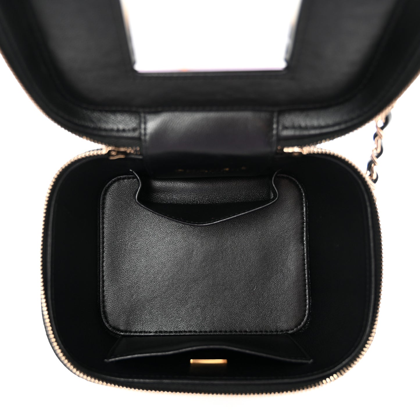 Caviar Quilted Small CC Vanity Case Black