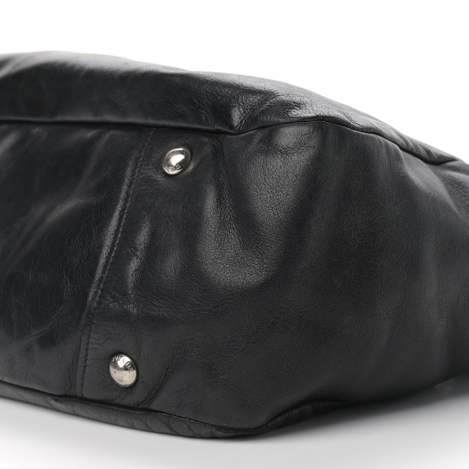Prada Vitello Daino Shoulder Bag Black 9 of 11