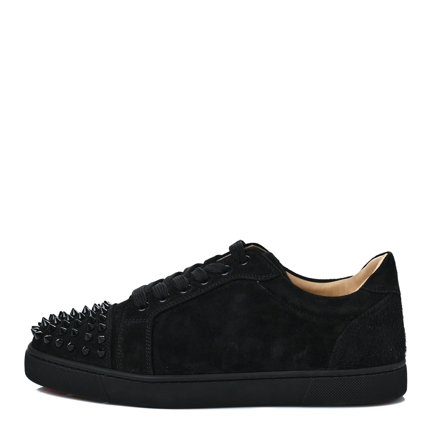 Veau Velours Spikes Womens Vieira Flat Sneakers 39 Black