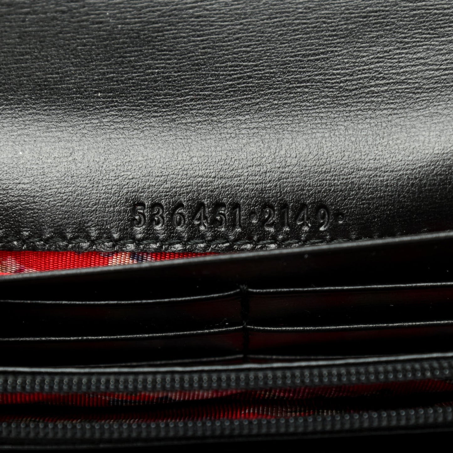 Calfskin Web Trapuntata GG Continental Wallet Black