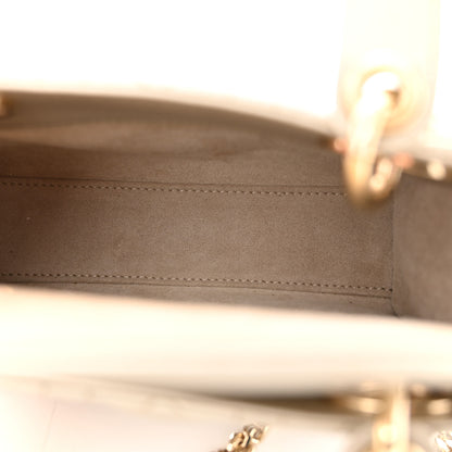 Christian Dior Metallic Lambskin Cannage Mini Lady Dior Gold 5 of 14