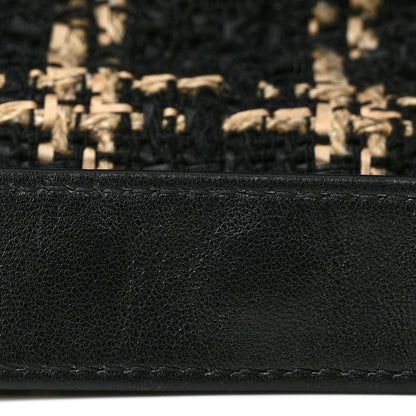 Chanel Tweed Quilted Medium Chanel 19 Flap Black Beige 13 of 13