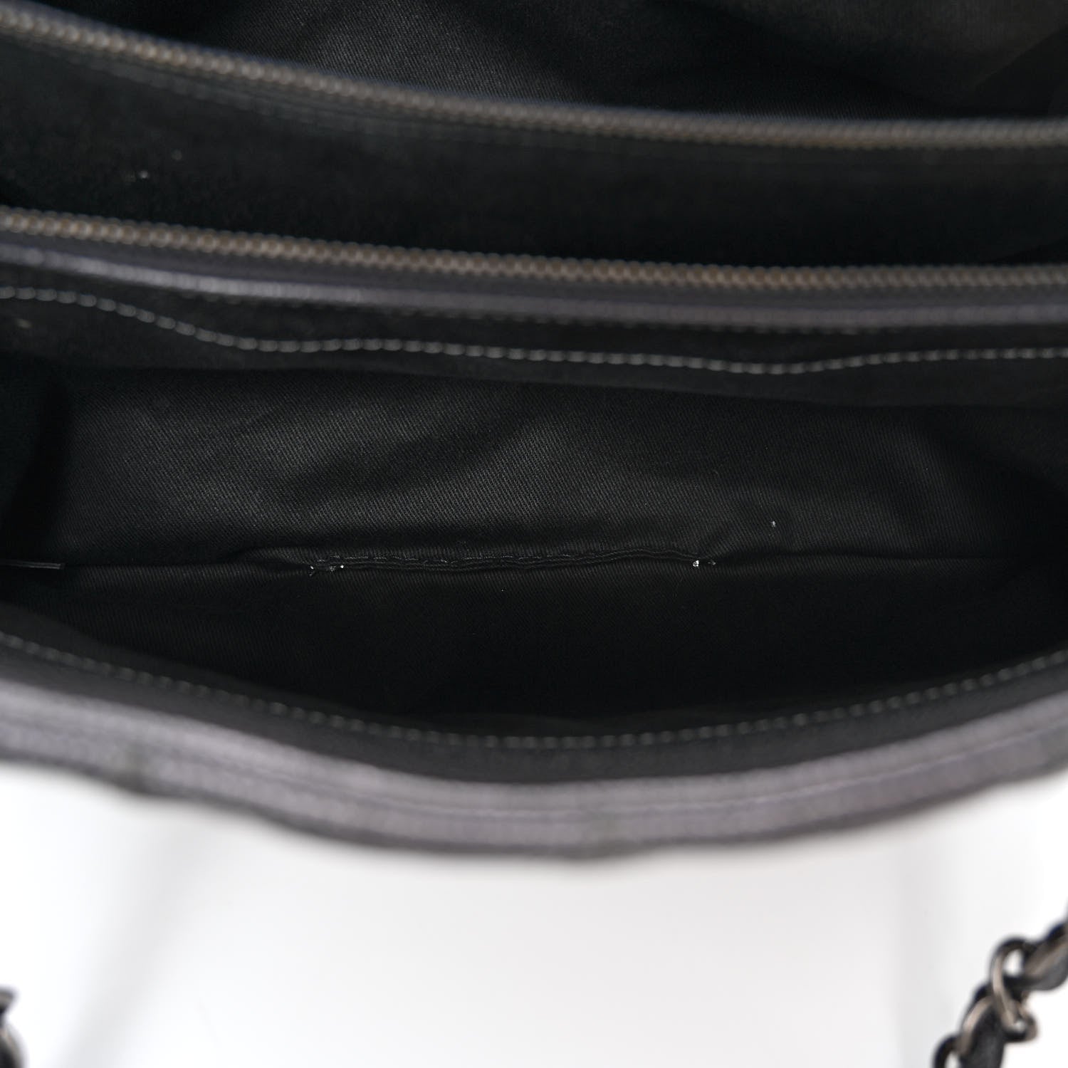 Chanel Iridescent Caviar Quilted Chic Shopping Tote Silver 6 of 12