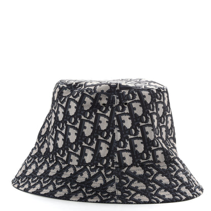 Christian Dior Oblique Reversible Teddy-D Brim Bucket Hat 57 Blue 7 of 9